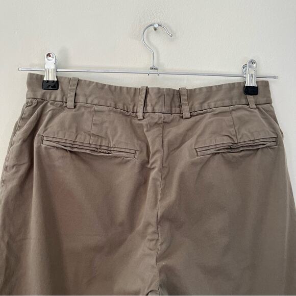Everlane The Slouchy Stretch Twill Straight Leg Crop Trouser Chino Pants Green - Picture 8 of 9